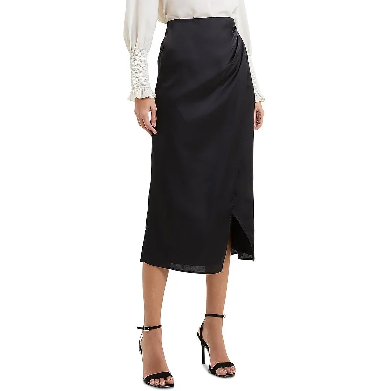 Luxury and fashionable French Connection Womens   Satin Long Wrap Skirt