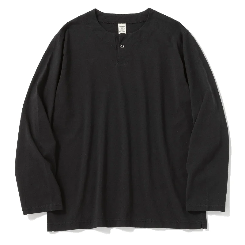 Trendy Jeans Jackman L/S Henleyneck T-Shirt Black