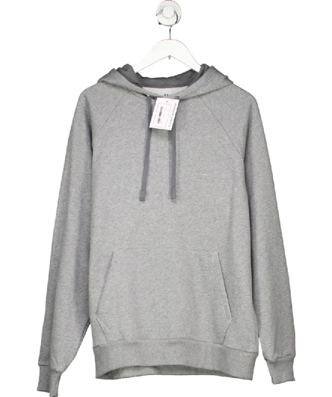 Preppy Style Under Armour Grey Rival Fleece Hoodie UK M