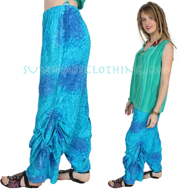 Sports Casual Style SunHeart Ruched 2 Layer Pant Boho Hippie Chic Sml-XL Sale