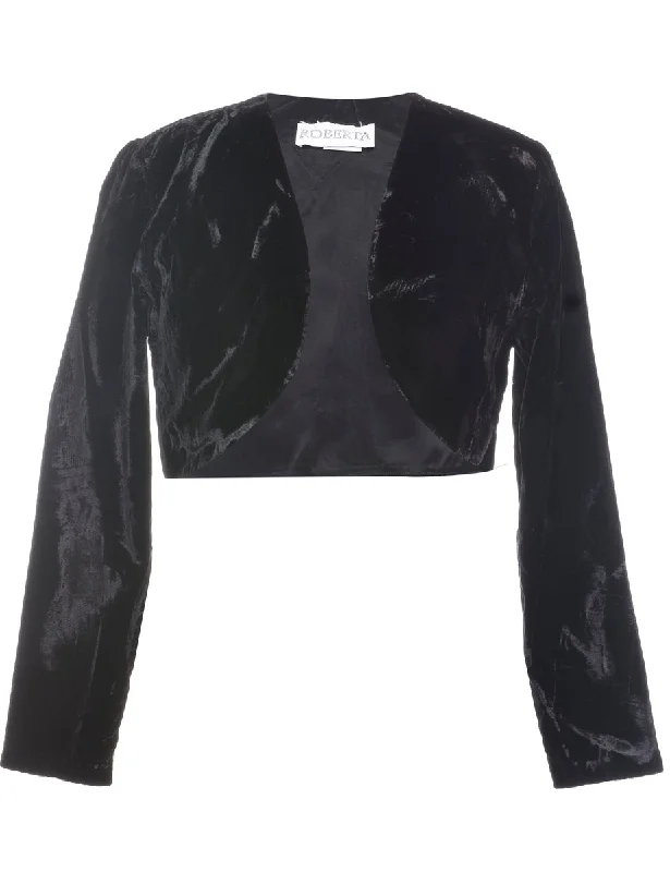 Casual And Casual Velvet Bolero Jacket - M