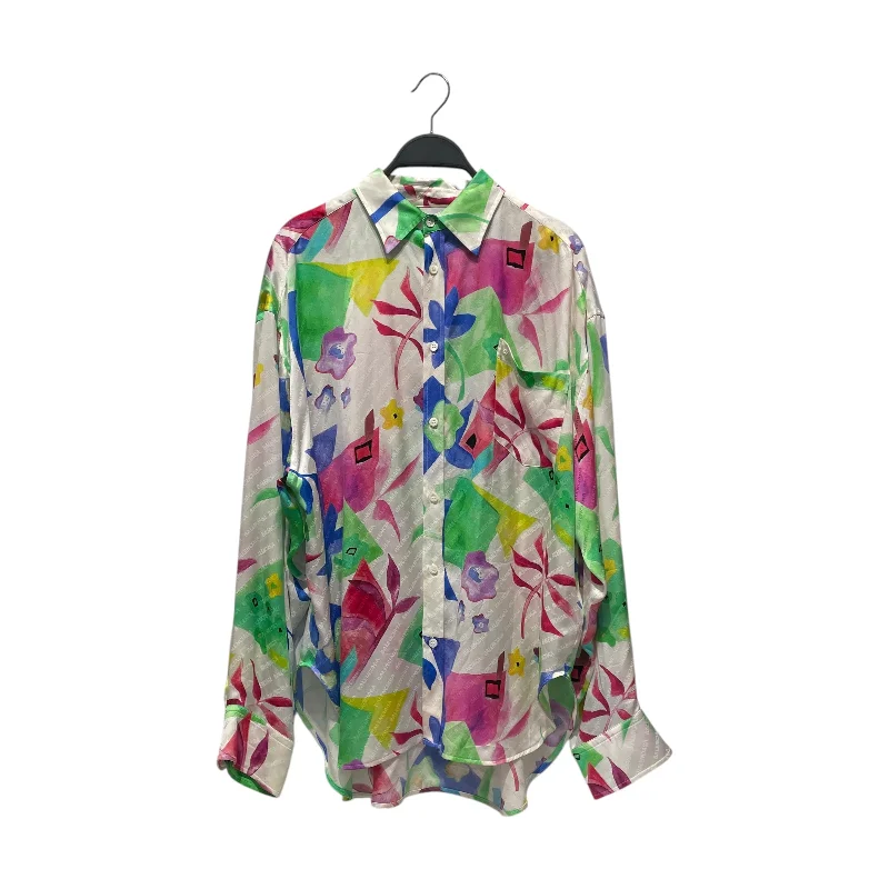 Sports Cool BALENCIAGA/LS Blouse/36/All Over Print/Silk/MLT/FLOWERS/BALENCIAGA AOP