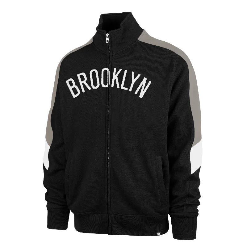 Vintage Fashion BROOKLYN NETS WORDMARK '47 SHOOT OUT TRACK JACKET