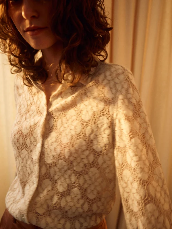 Stand-up collar design MMKether Lace Shirt