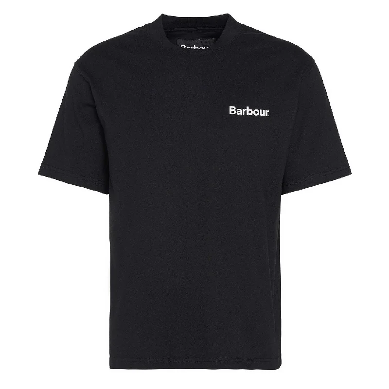 Chinos Style Barbour Bowery Oversized Graphic T-Shirt Black