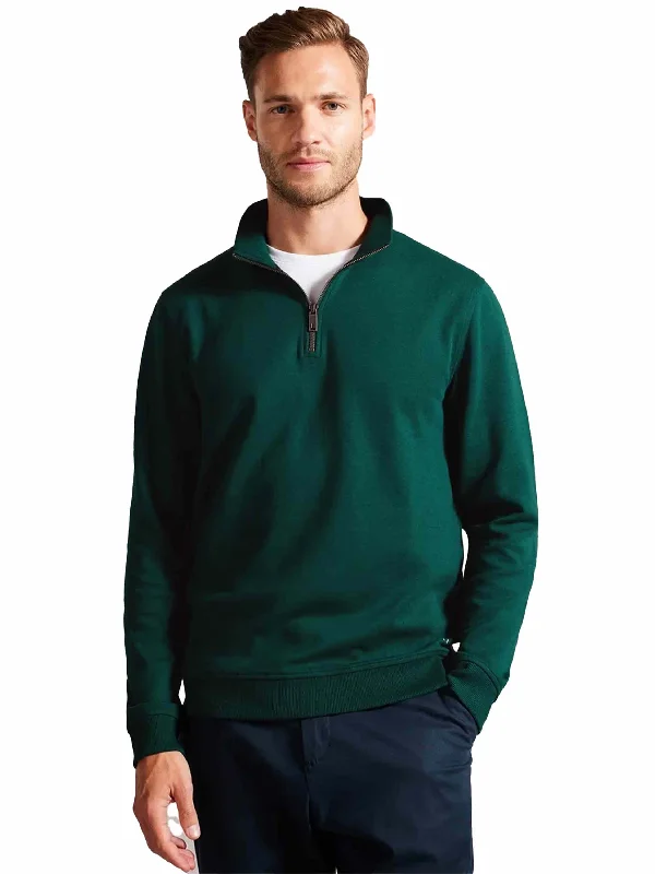 Casual Coats Ted Baker | Mens Half Zip Funnel Neck Sweat - Antram