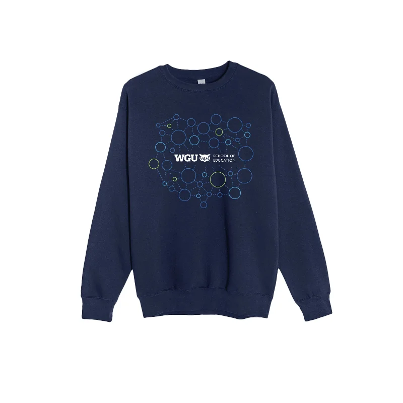 Funky Prints Unisex School of Education Connect Crew Sweatshirt