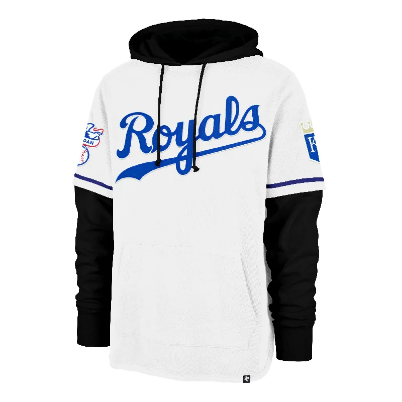 Utility Jackets KANSAS CITY ROYALS COOPERSTOWN TRIFECTA '47 SHORTSTOP HOOD PULLOVER