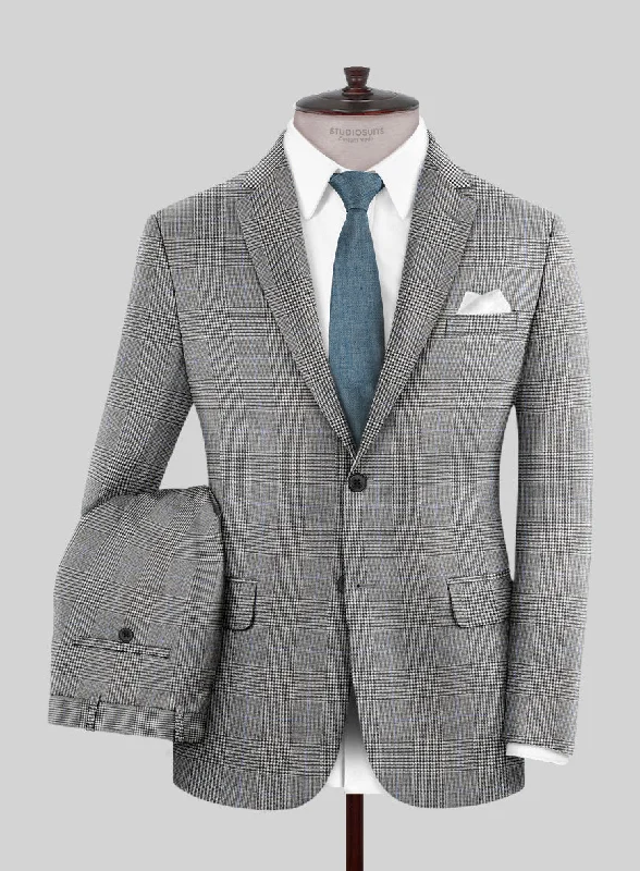 Fashion Accessories Hardy Minnis BW Prince of Wales Wool Suit