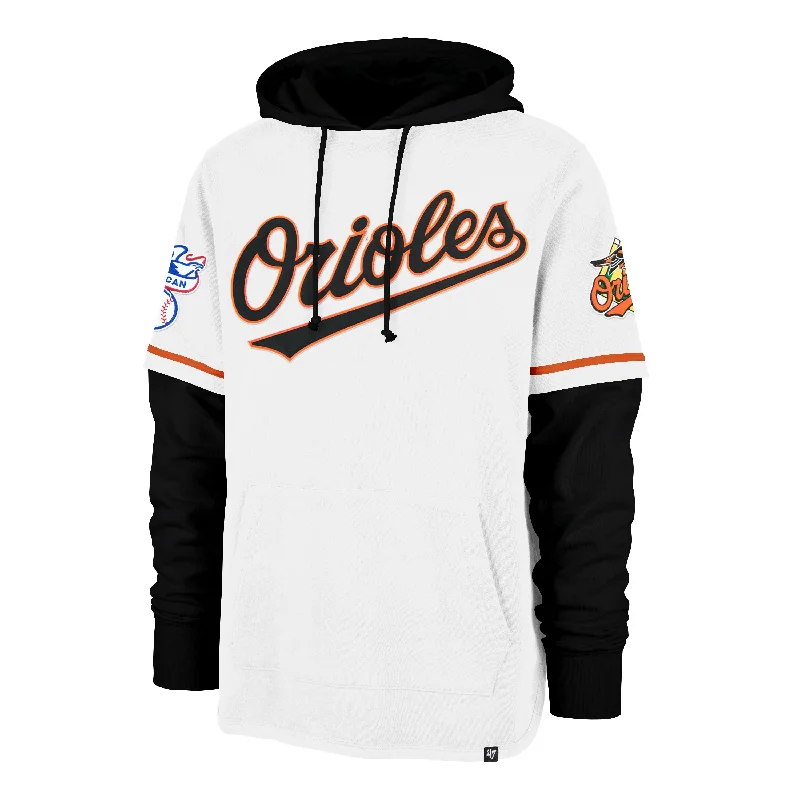 Activewear Gear BALTIMORE ORIOLES COOPERSTOWN TRIFECTA '47 SHORTSTOP PULLOVER HOOD