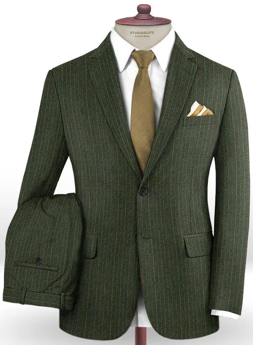 Sporty Blazers Caccioppoli Dapper Dandy Didena Forest Green Wool Suit