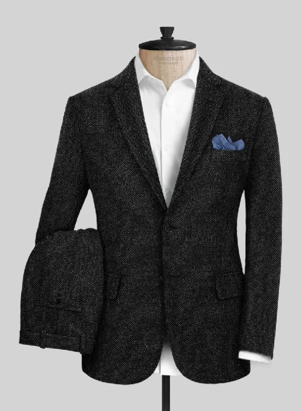 Tailored Trousers Highlander Heavy Charcoal Bedford Tweed Suit