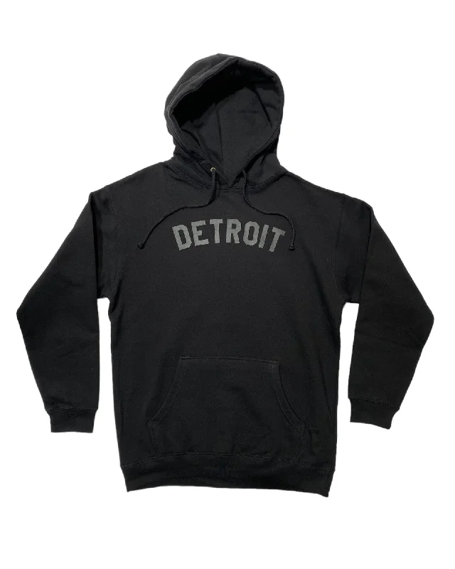 Casual Jackets Ink Detroit -  Hoodie - Black on Black