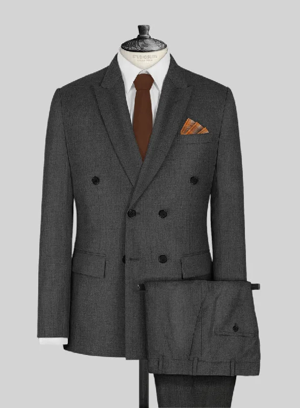 Relaxed Trousers Napolean Mid Charcoal Wool Suit