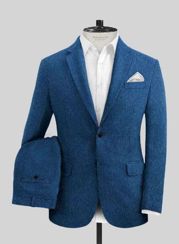 Jogging Suits Italian Linen French Blue Suit