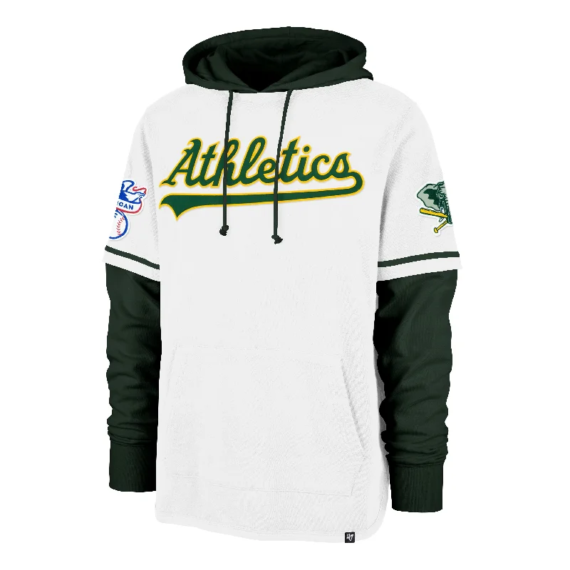 Fashion Vests OAKLAND ATHLETICS COOPERSTOWN TRIFECTA '47 SHORTSTOP PULLOVER HOOD