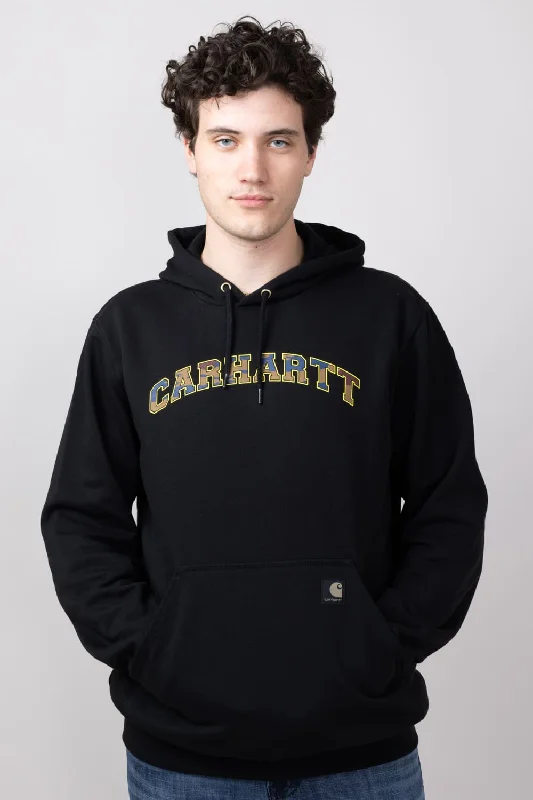 Summer Fashion Carhartt Loose Fit Midweight Camo Logo Graphic Sweatshirt for Men in Black | 106389-N04-BLACK