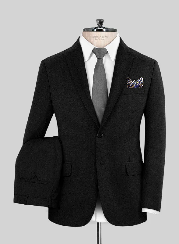 Modern Menswear Deep Black Suit