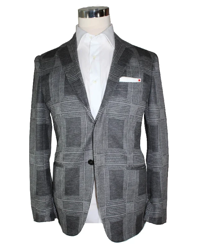 Office Attire KNT Kiton Sport Coat Gray Cashmere Blend EUR 50/ US 40 R REDUCED - SALE