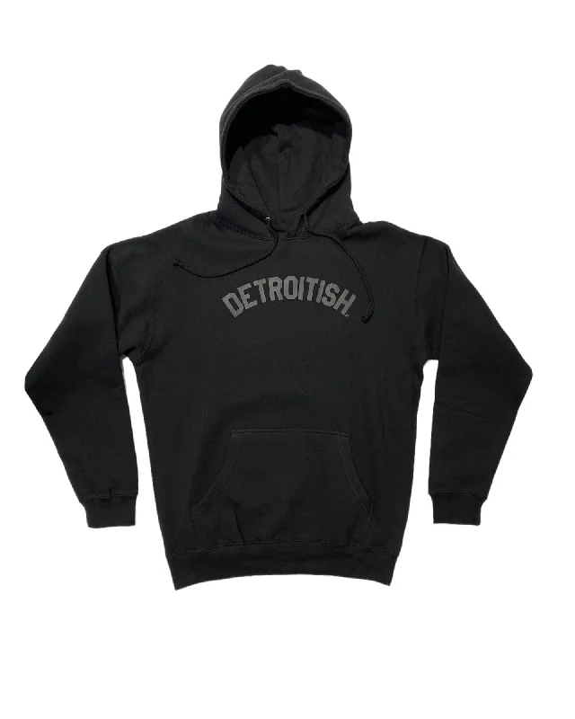 Summer Fashion Ink Detroit - Detroitish Hoodie - Black on Black