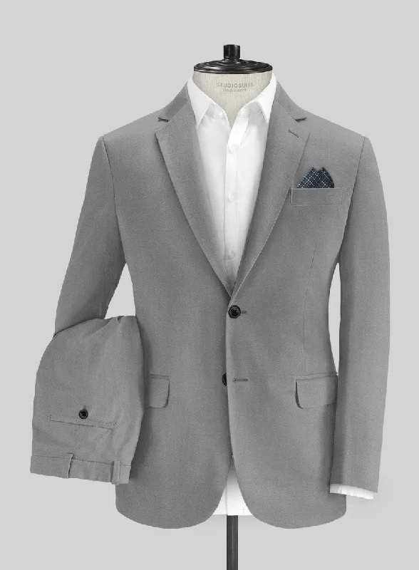 Tailored Blazers Gray Stretch Chino Suit