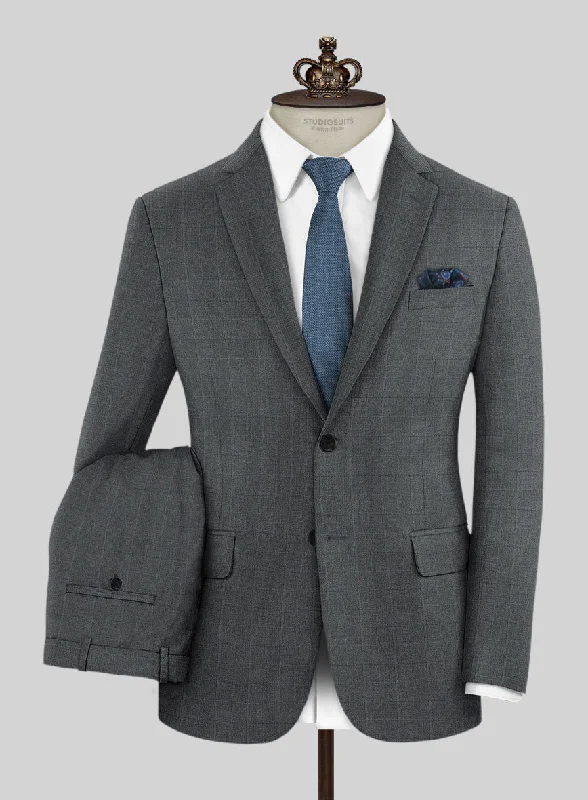 Fashion Vests Bristol Rejulo Gray Checks Suit