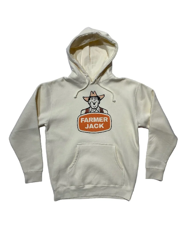 Designer Shirts Ink Detroit Vintage - Farmer Jack Hoodie - Bone