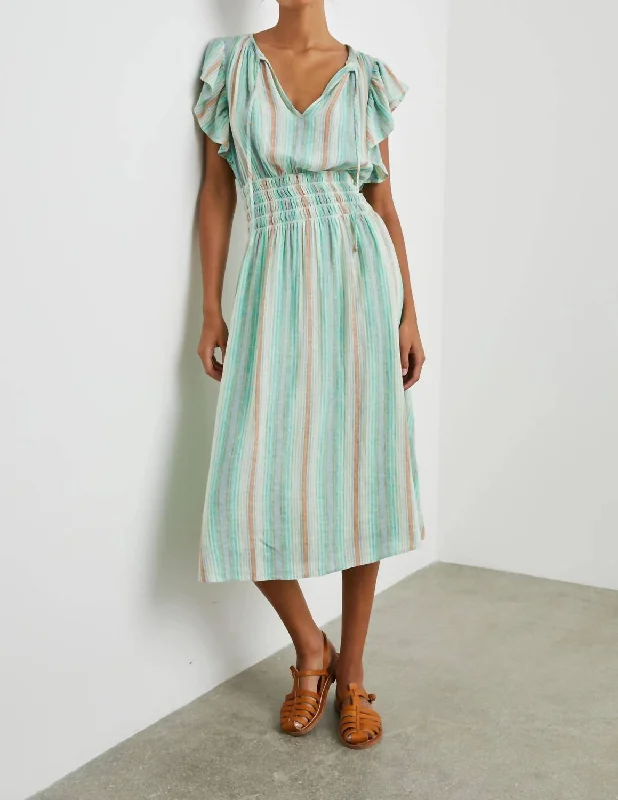 Boutique style Iona Dress In Seaview Stripe