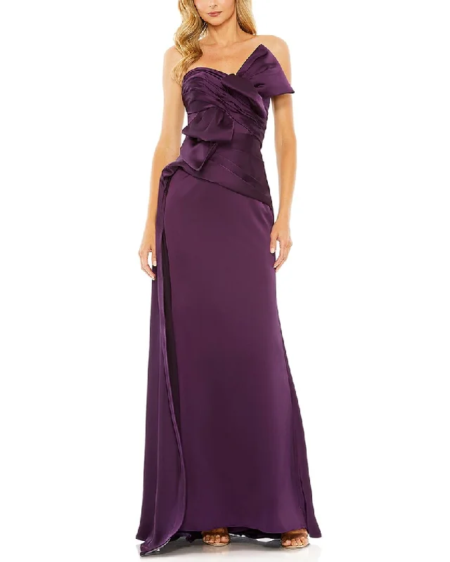 High-quality Fabrics Mac Duggal Strapless Bow Front Detailed Gown