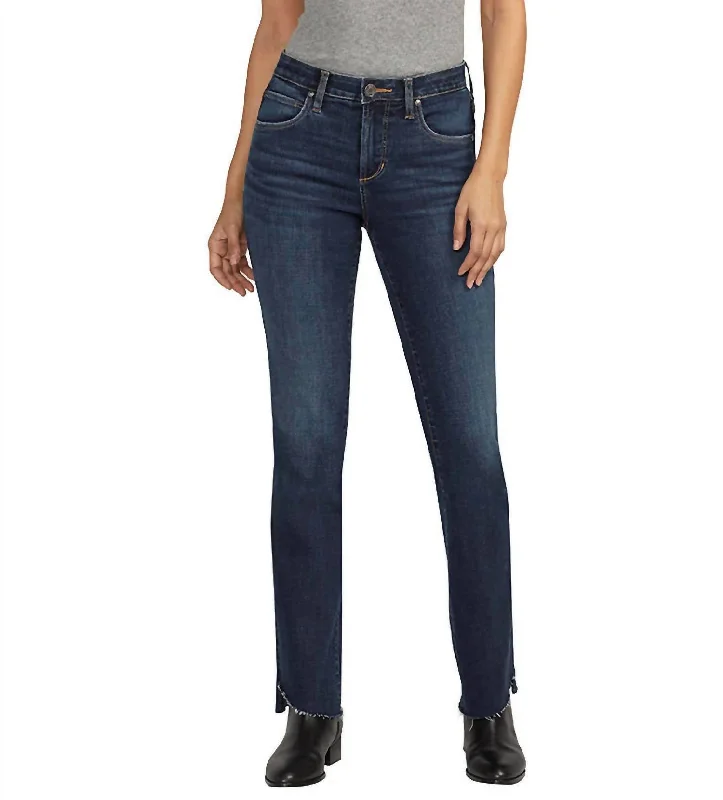 Mid Rise Eloise Boot Cut Jeans In Brisk Blue