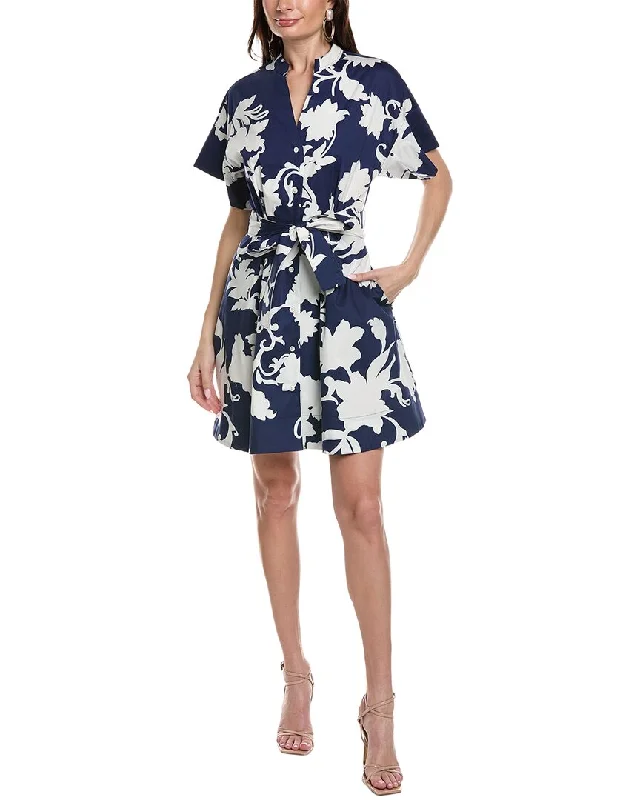 Retro Design Natori Casablanca Button-Up Mini Dress