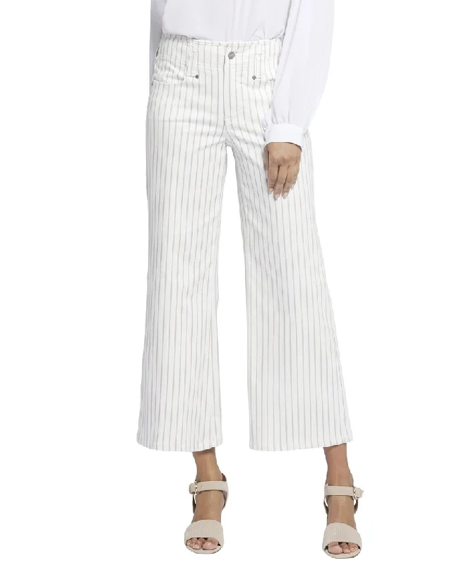 NYDJ Teresa Beach Cruise Stripe Wide Leg Jean