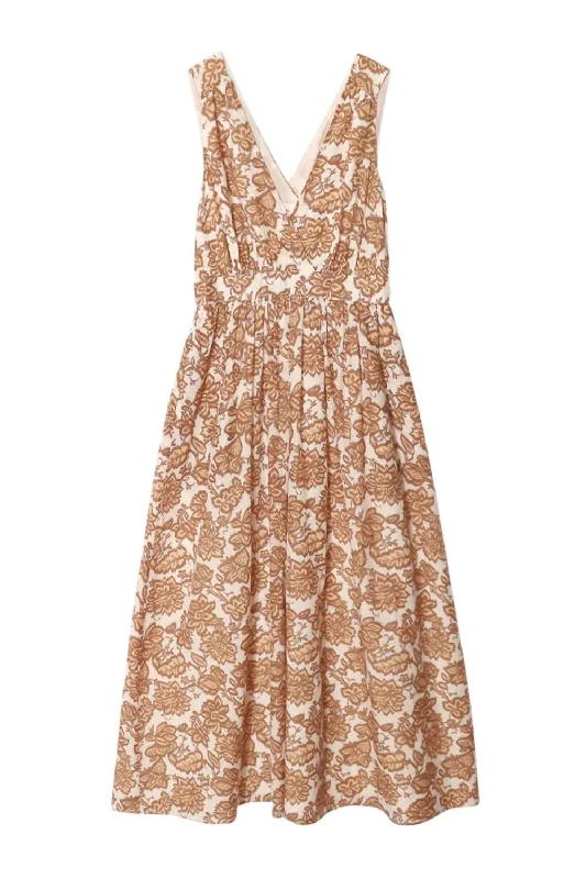 High-end atmosphere Rayven Dress In Cream Toffee