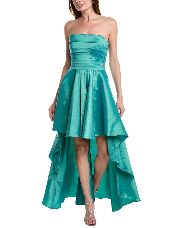 Retro Style Rene Ruiz Taffeta High-Low Cocktail Dress