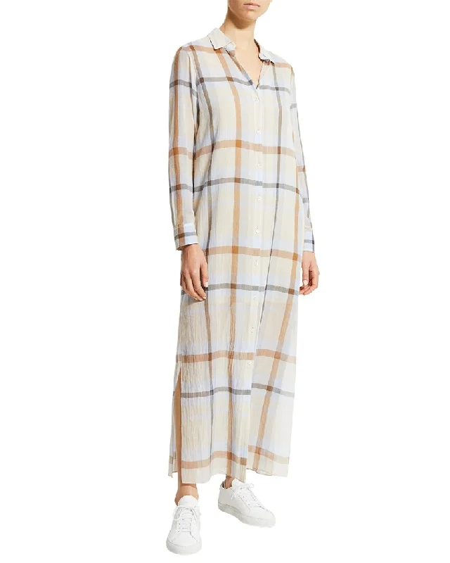 Fresh And Natural Theory Juno Slim Shirtdress