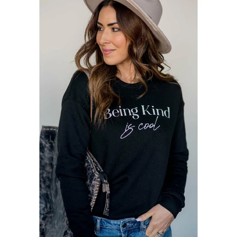 Being Kind Is Cool Graphic Sweatshirt