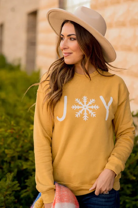 Joy Snowflake Graphic Crewneck