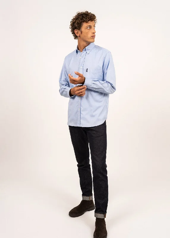 Amboise long sleeve shirt - regular fit, in cotton oxford (CIEL)