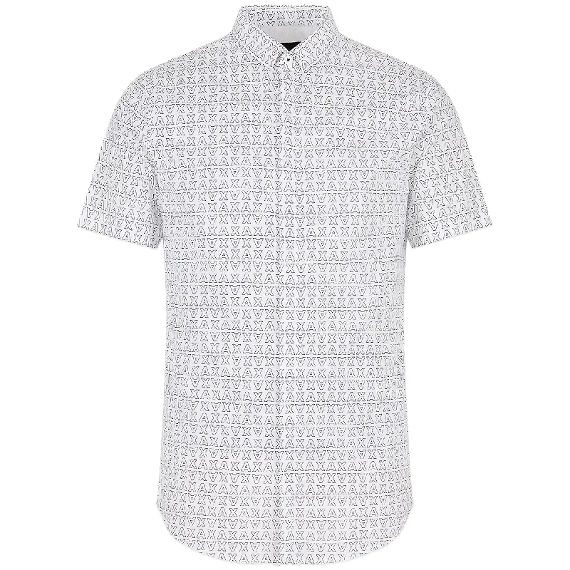 Armani Exchange 6RZC04 AX Print SS Shirt - White