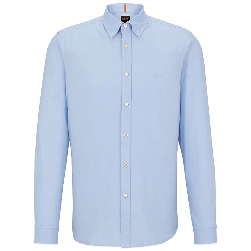 Boss Rickert Oxford Regular Fit LS Shirt - Sky Blue