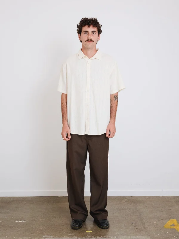 Unhinged Short Sleeve Shirt - Dirty White