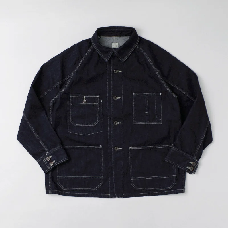 ORDINARY FITS / Denim coverall jacket one-wash