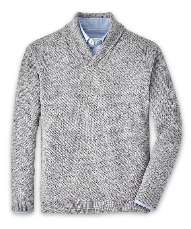 Peter Millar Dempsey Merino Wool Shawl Pullover