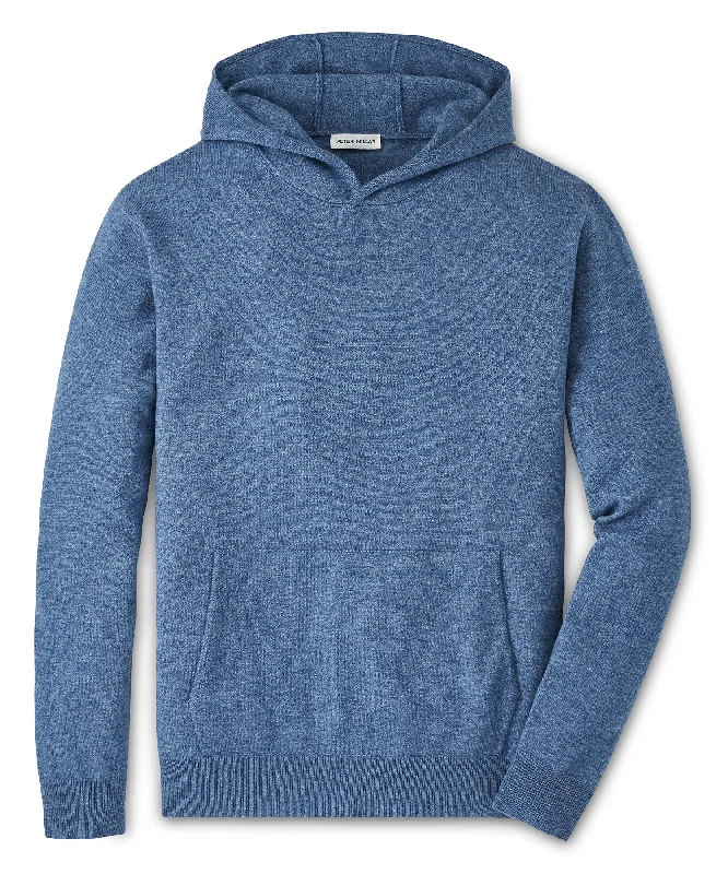 Peter Millar Conway Wool-Cashmere Popover Hoodie