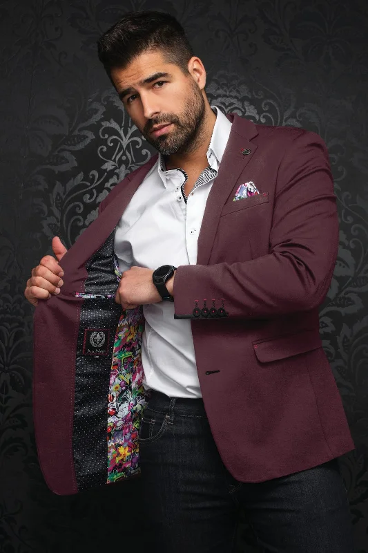 Au Noir Blazer | Bartolo Burgundy