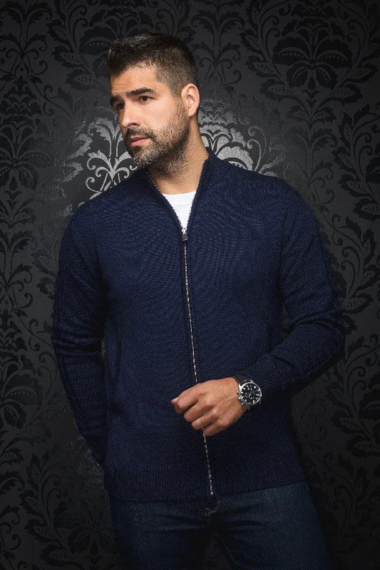 Au Noir® Sweaters | Esteban Navy