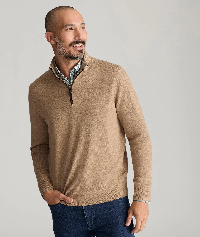 Merino Wool Quarter-Zip Sweater