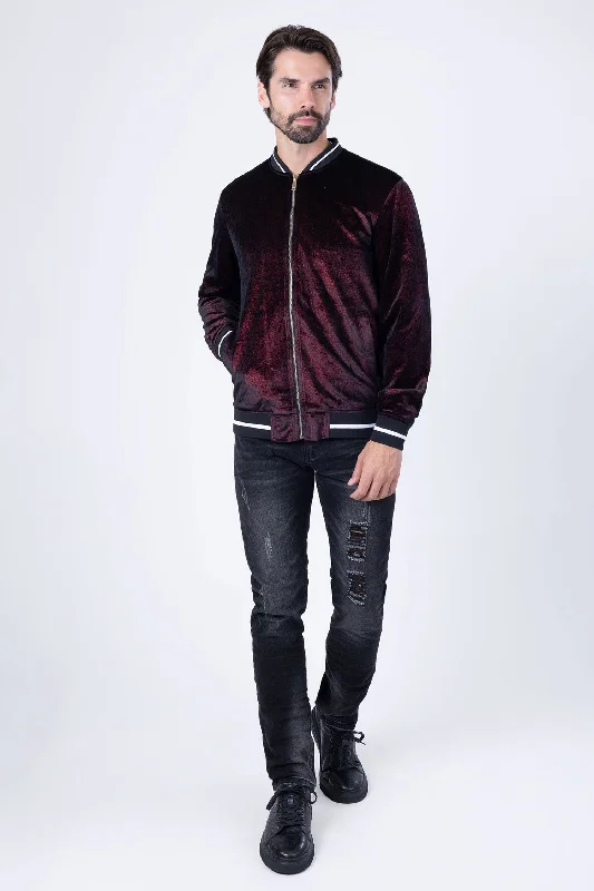 Drip Velour Bomber Jacket