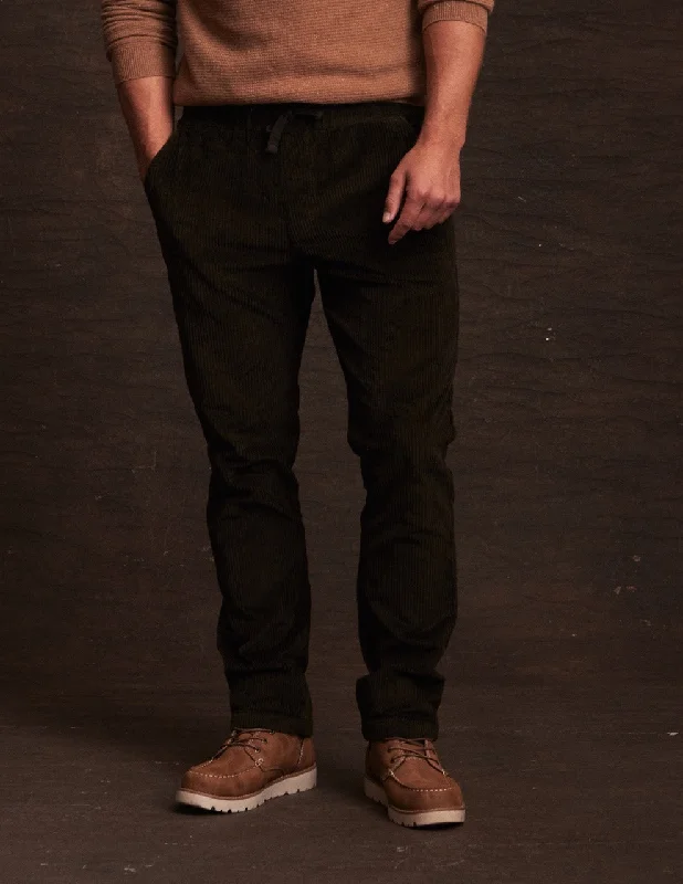 Wide Wale Cord Pant In Espresso