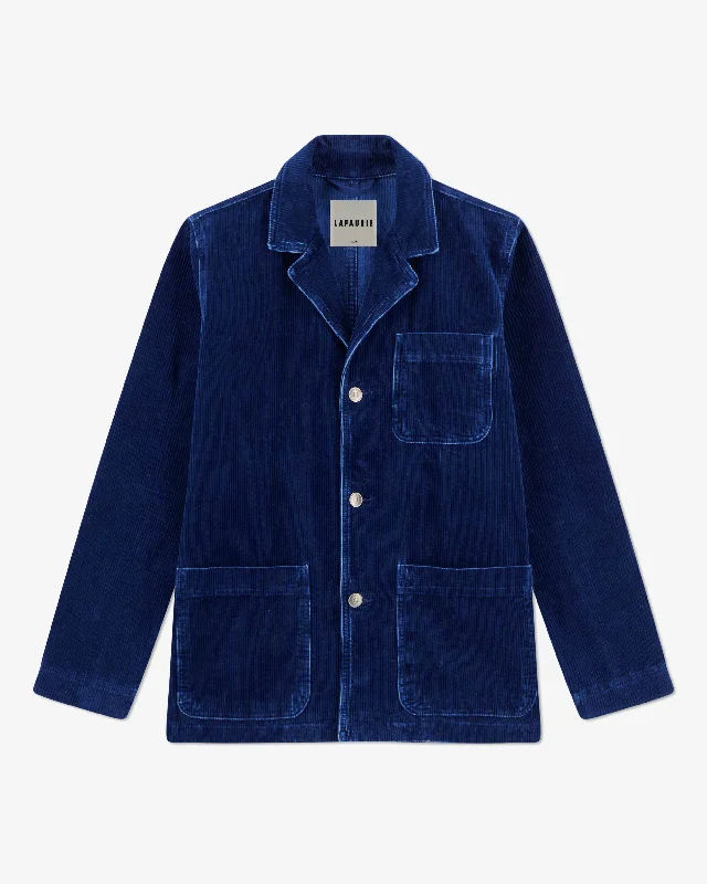 GEHRY Velvet Indigo Architect's Jacket - Indigo Moyen